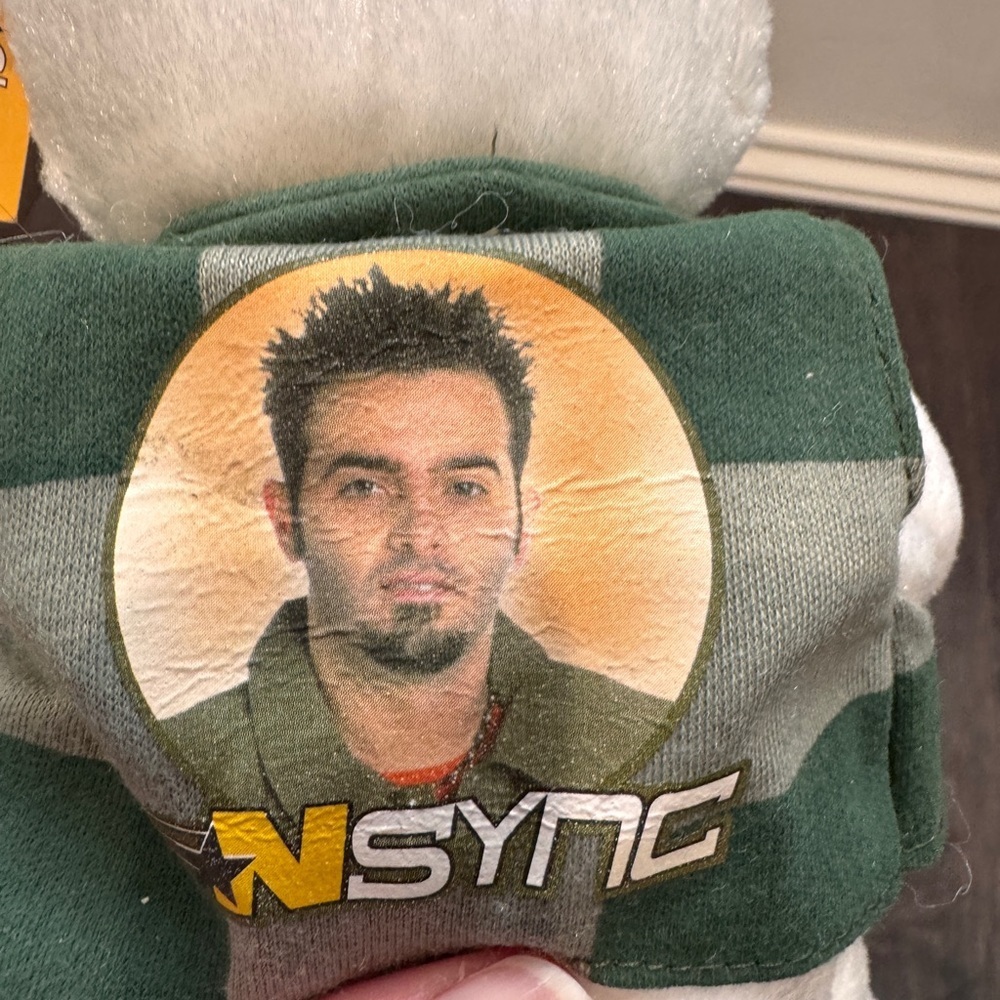 NWT VINTAGE NSYNC Chris Kirkpatrick Collectors Stuffed Bear NSYNC FAN CLASSIC - Picture 6 of 8